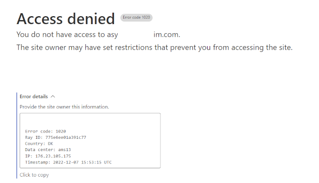 Acceso denegado Cloudflare: ¿Por qué sucede y cómo solucionarlo?