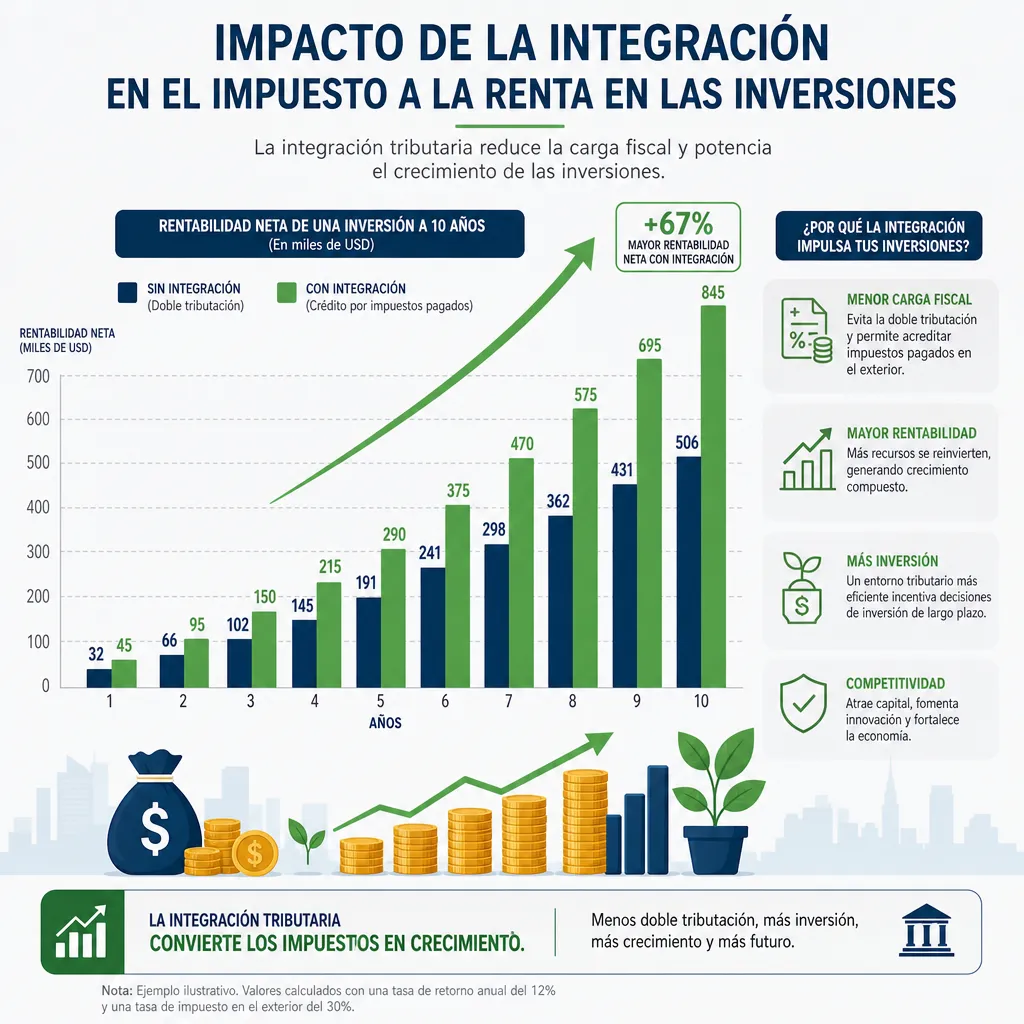 Integración en el impuesto a la renta: Impacto en la inversión local
