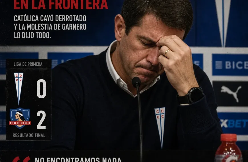 Garnero se queja sobre los árbitros y la derrota ante Colo Colo