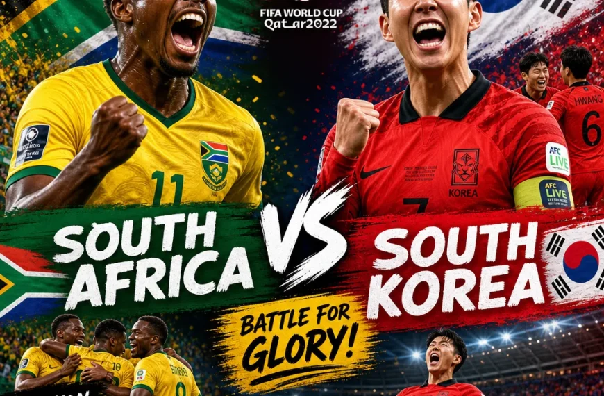 Sudáfrica en el Mundial: Un triunfo histórico contra Corea del Sur