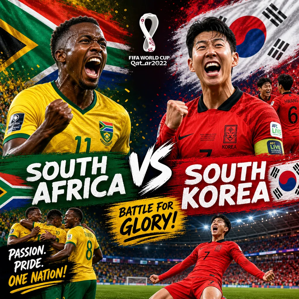 Sudáfrica en el Mundial: Un triunfo histórico contra Corea del Sur