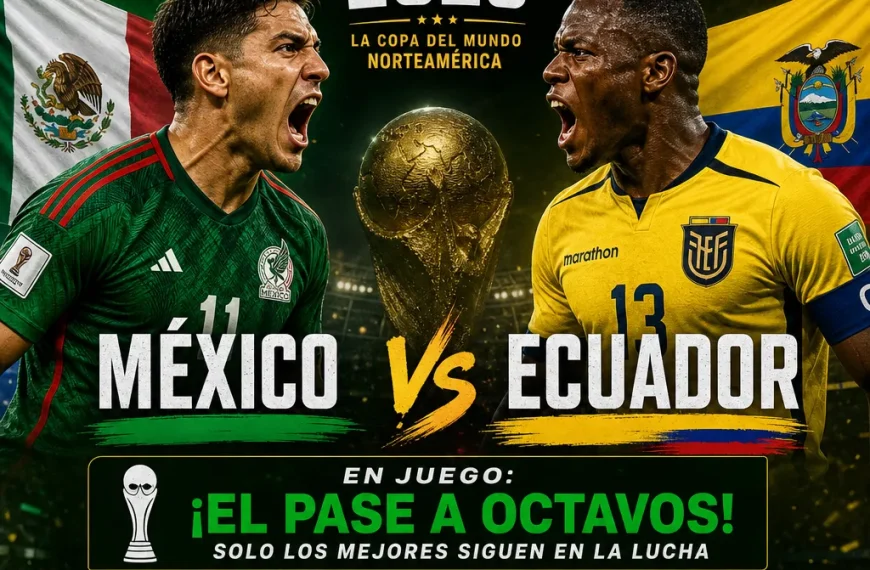 México vs Ecuador: Batalla por el paso a octavos en el Mundial 2026