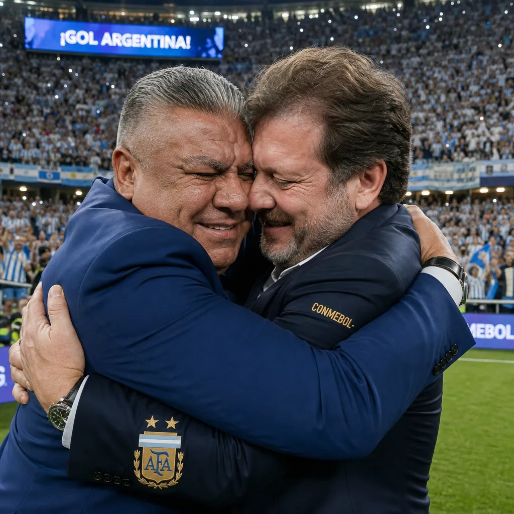 Clasificación de Argentina: El conmovedor abrazo de Tapia y Domínguez