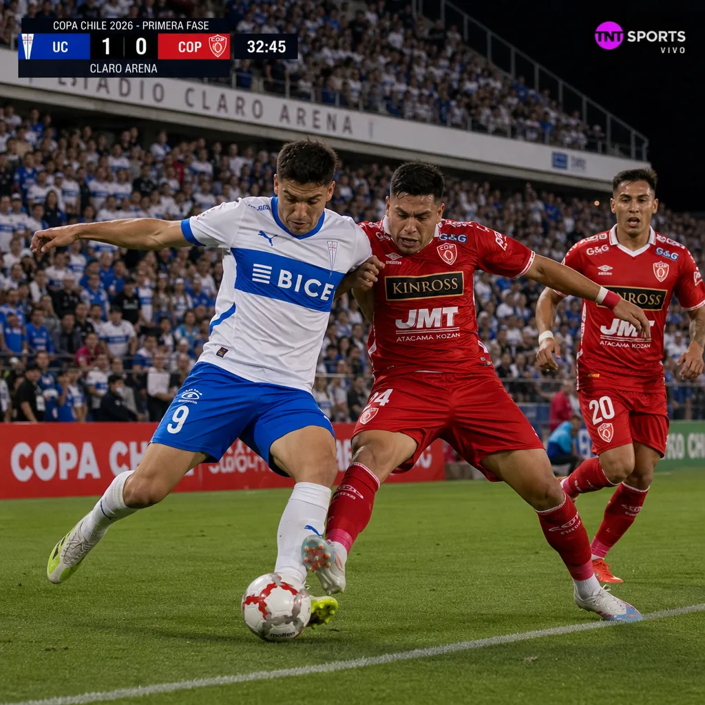 Copa Chile 2026: La UC y Deportes Copiapó se enfrentan en vivo