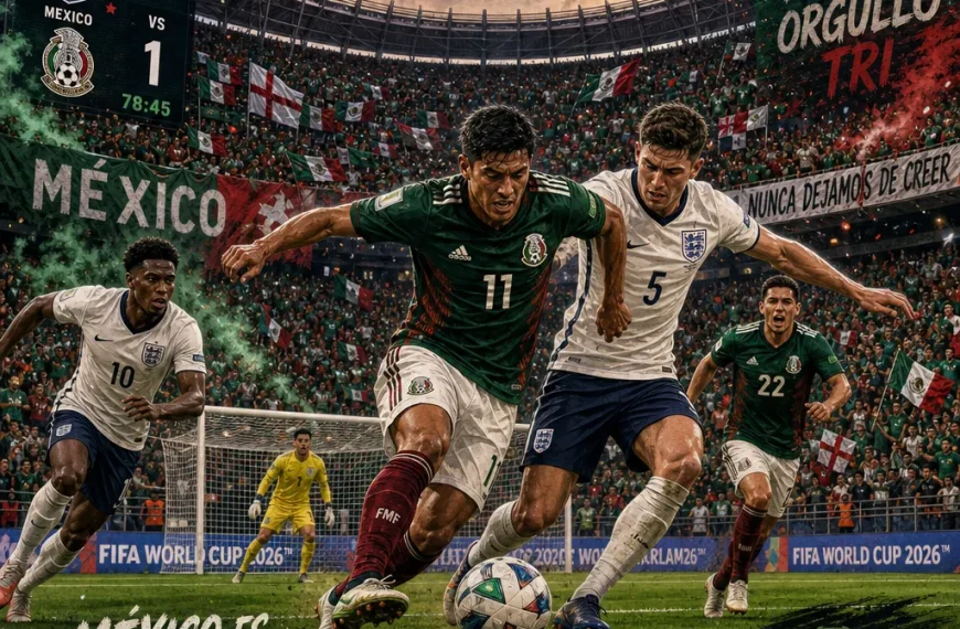 Mundial 2026 Inglaterra México: un partido inolvidable en el Azteca