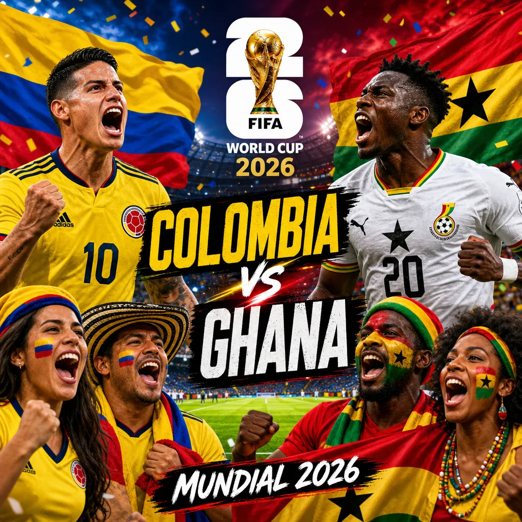 Mundial 2026: La Lucha Épica entre Colombia y Ghana en los Dieciseisavos