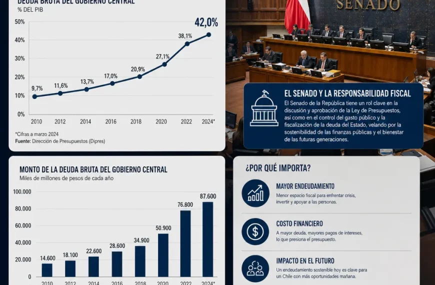 Endeudamiento del fisco: ¿Qué significa para la economía de Chile?