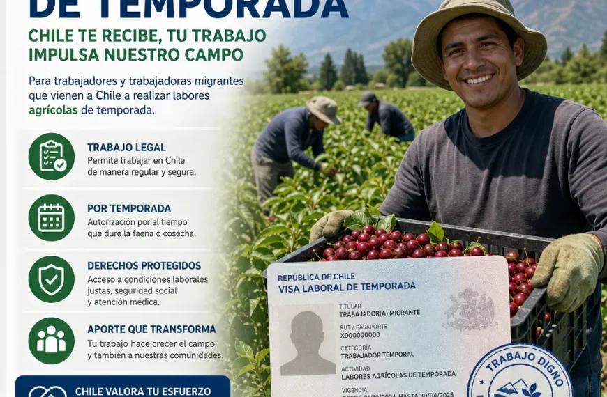 Visa Laboral de Temporada: La Clave para Solucionar la Escasez de Mano de Obra En Chile