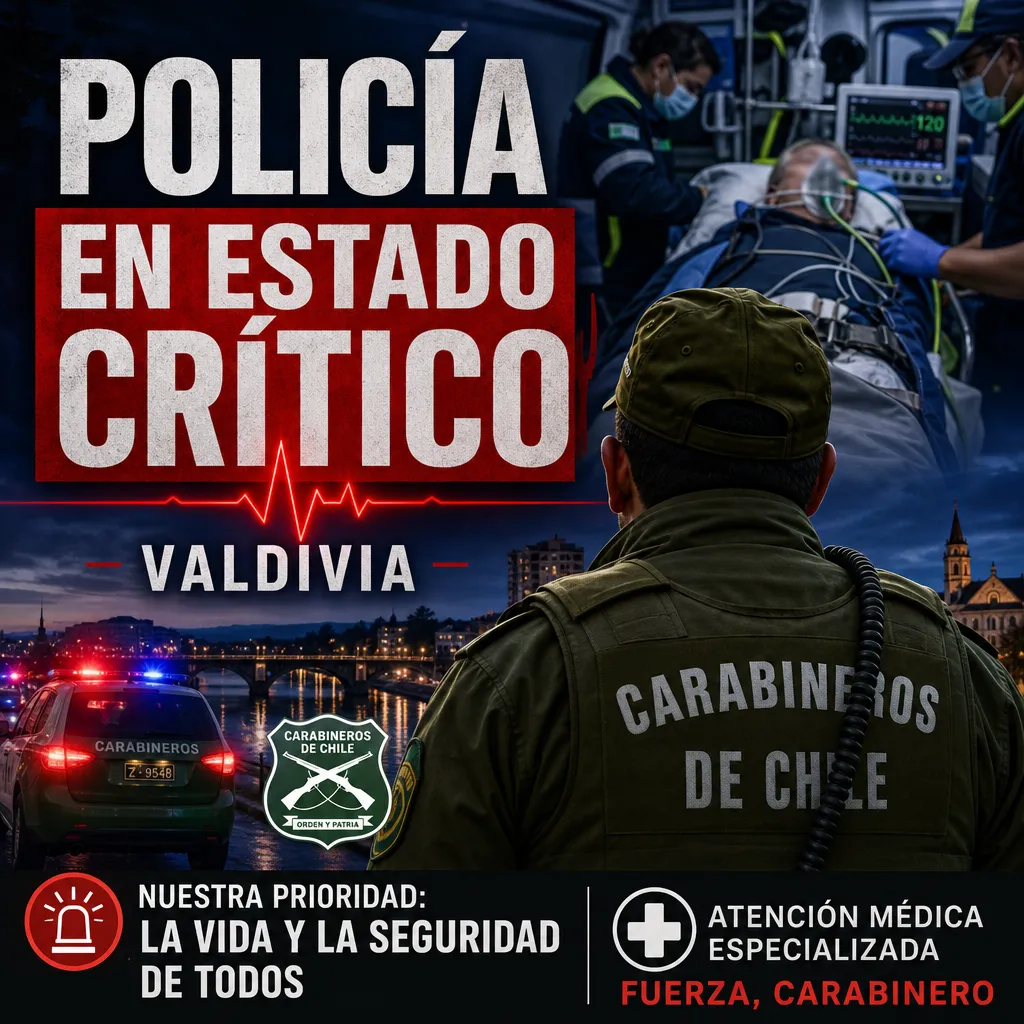 Ministro Arrau revela estado crítico de carabinero herido en Valdivia