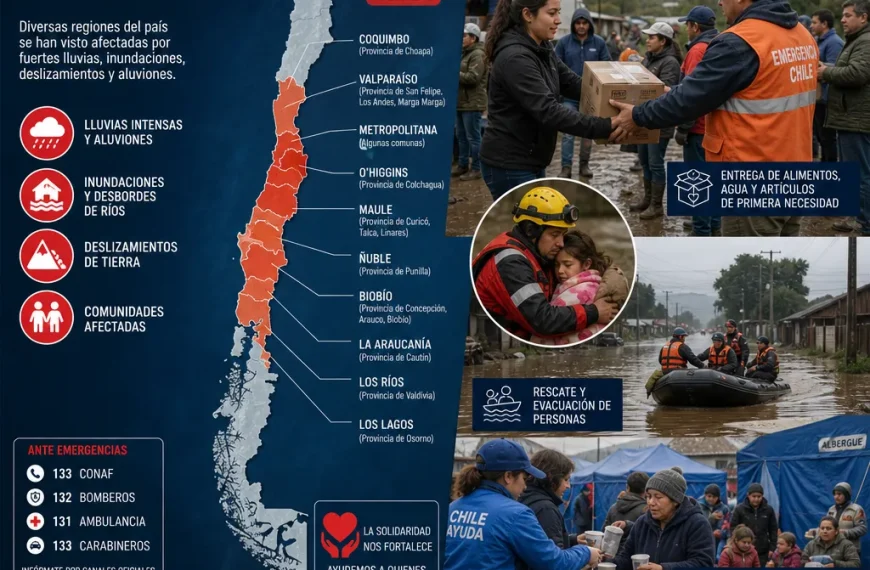 Situación de Emergencias en Chile: Actualización sobre Daños y Respuesta