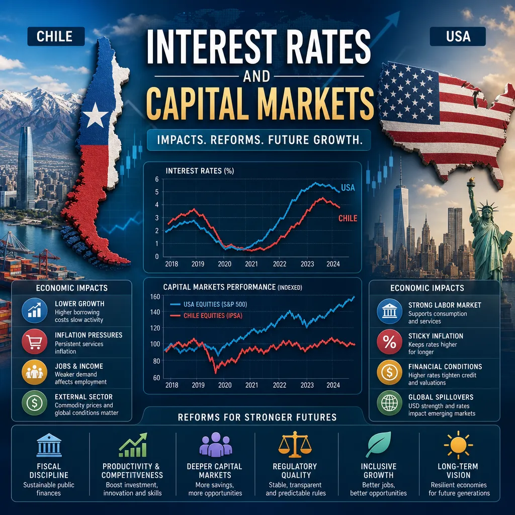 Tasas de interés en Chile: ¿Cómo afectan los récords de EE.UU.?