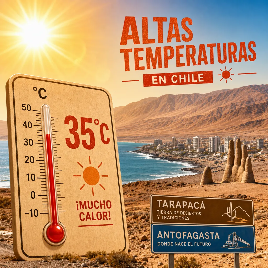 Altas Temperaturas Chile: Aviso Meteorológico por Calor Extremo