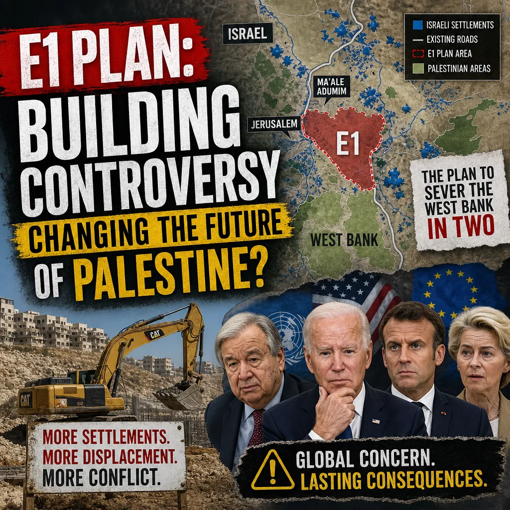 Asentamientos israelíes: La controversia en torno a la construcción en E1