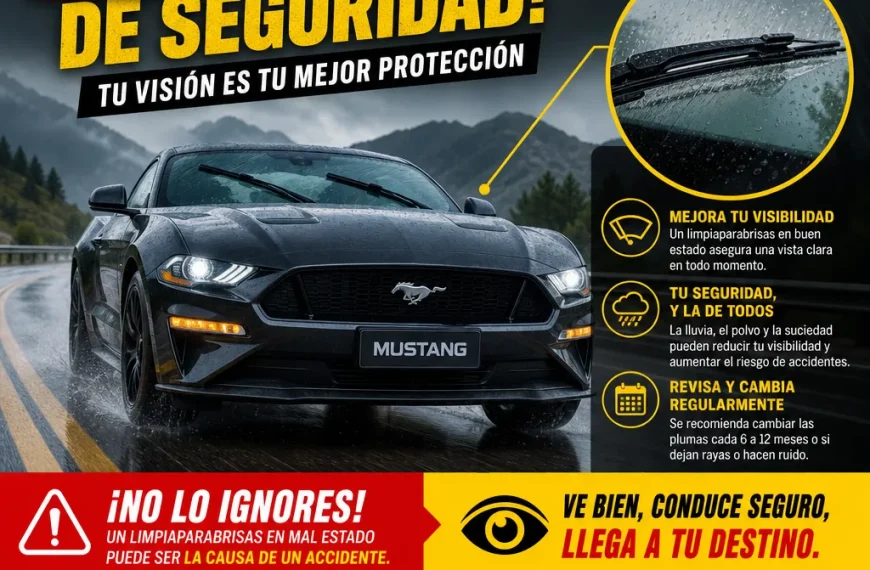 Ford Mustang: Alerta de seguridad por fallas en limpiaparabrisas