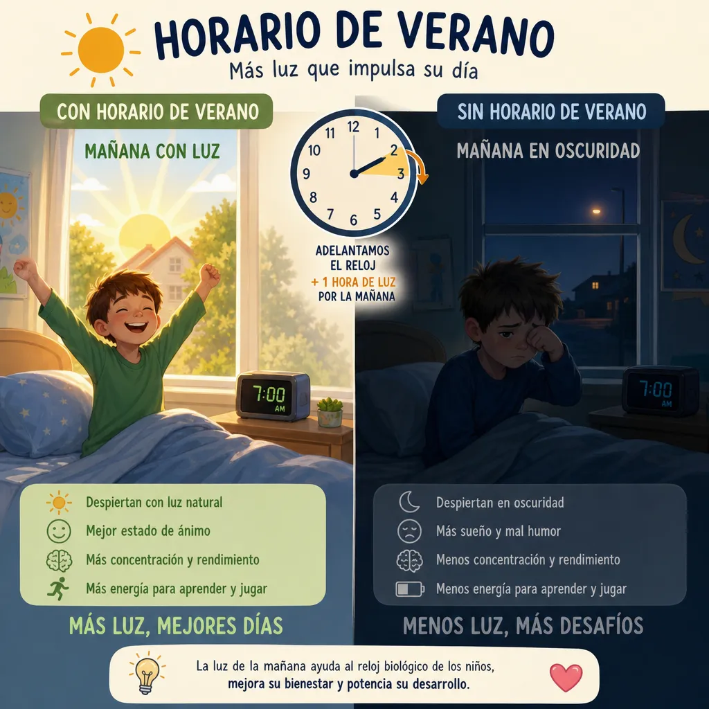 Horario de verano: ¿Es realmente beneficioso para los niños?