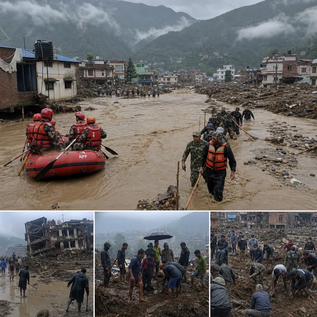 Inundaciones en Nepal: La cifra de desaparecidos se eleva a casi 2.000