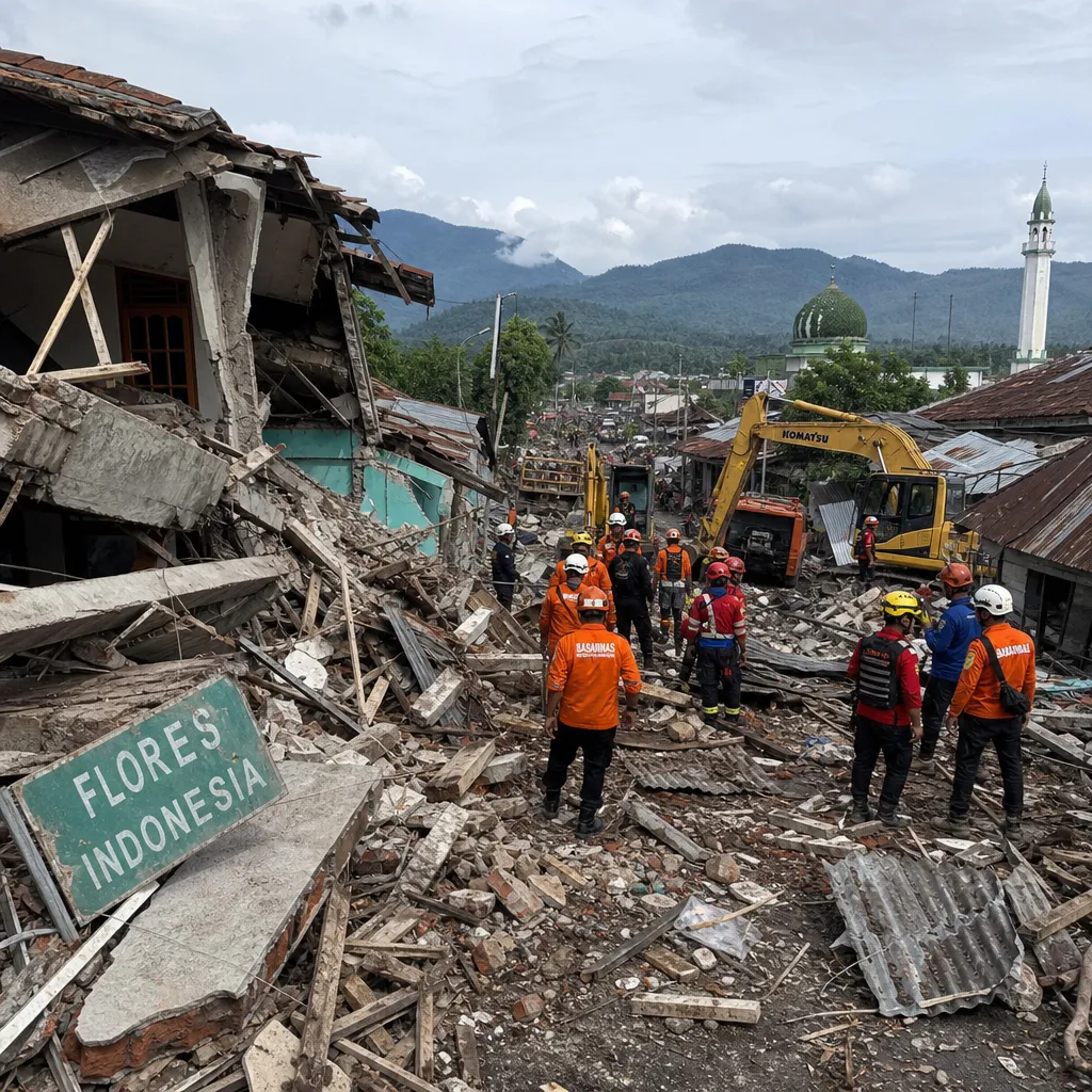 Terremoto en Indonesia deja al menos dos muertos en Flores