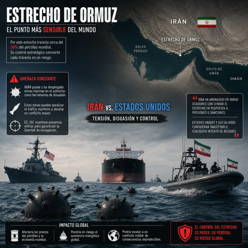 Minas en el estrecho de Ormuz: ¿Qué implicaciones tiene para el petróleo?