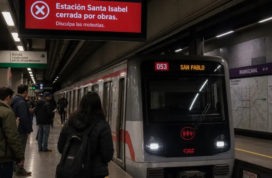Metro de Santiago: ¿Qué pasa con la estación Santa Isabel cerrada?