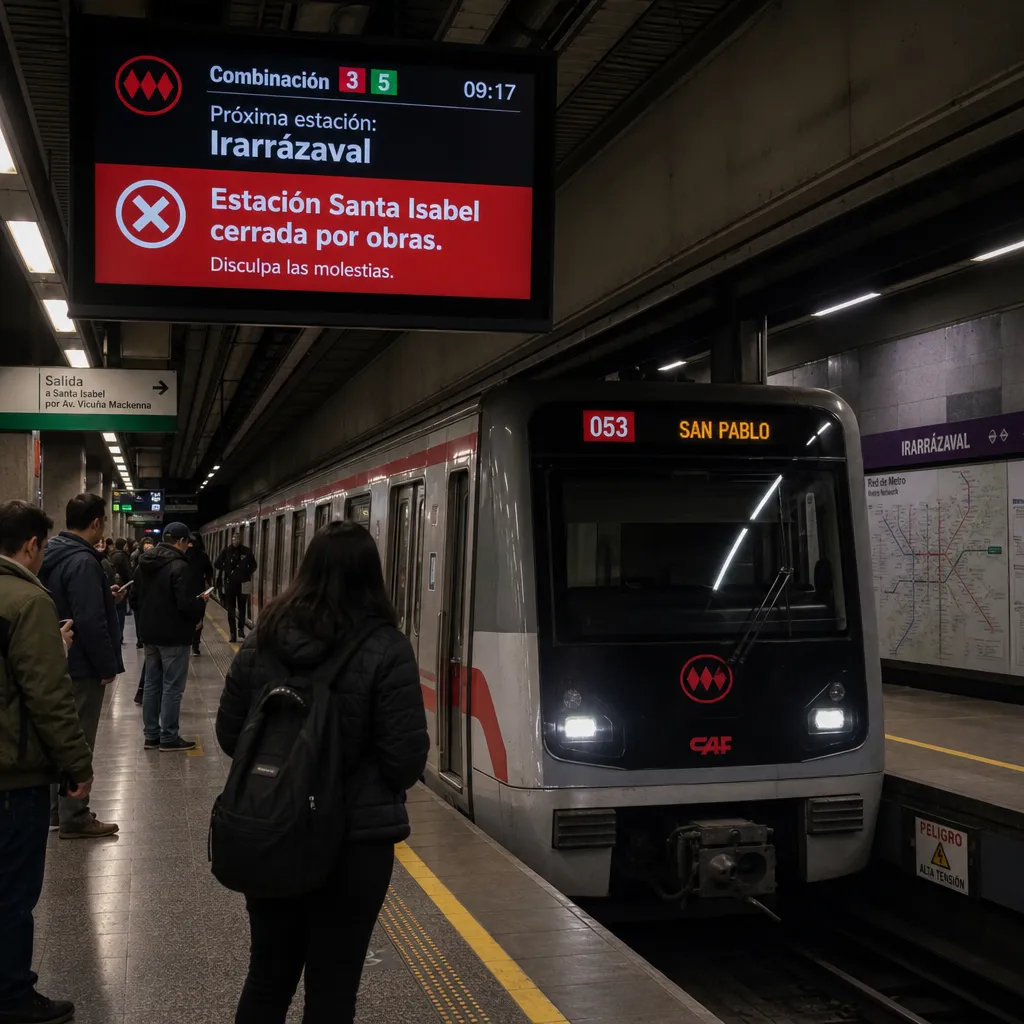 Metro de Santiago: ¿Qué pasa con la estación Santa Isabel cerrada?