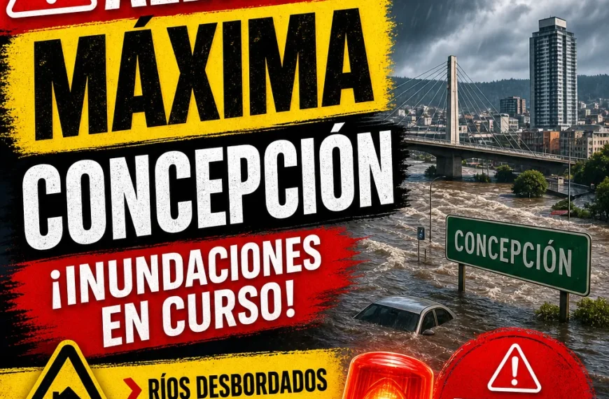 Alerta Roja Concepción: El Riesgo del Desborde del Río Andalién