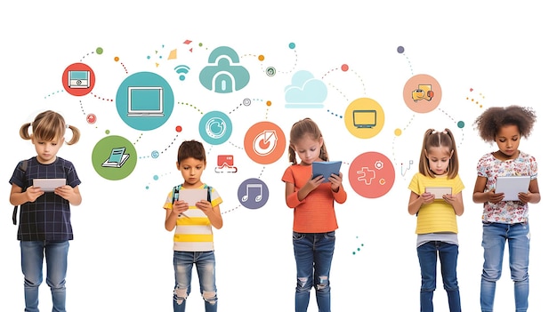 Uso de dispositivos electrónicos por niños: Un panorama impactante