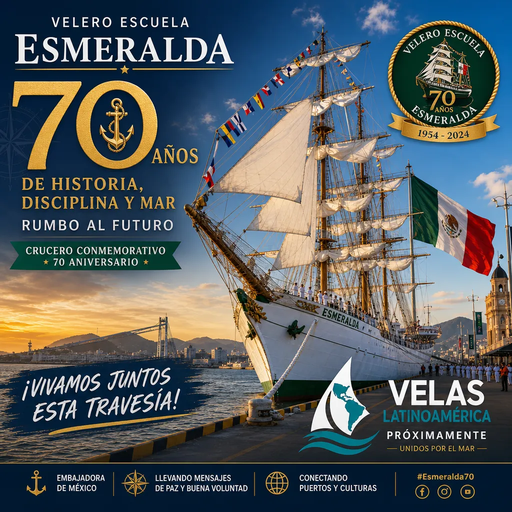 Velero escuela Esmeralda: Un viaje de 70 años lleno de aventuras