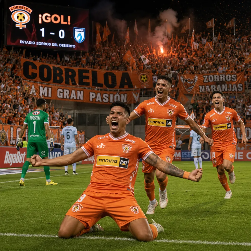 Cobreloa sueña con el ascenso: vence a Wanderers y toma la delantera