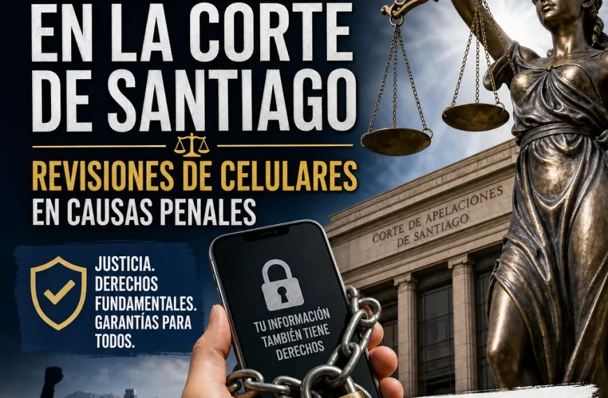 Corte de Santiago: Limitaciones a la Revisión de Celulares Incautados