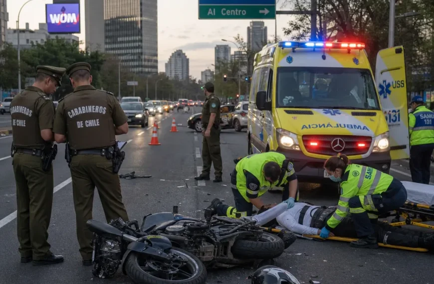 Accidente de Motocicleta en Providencia: Detalles que Impactan