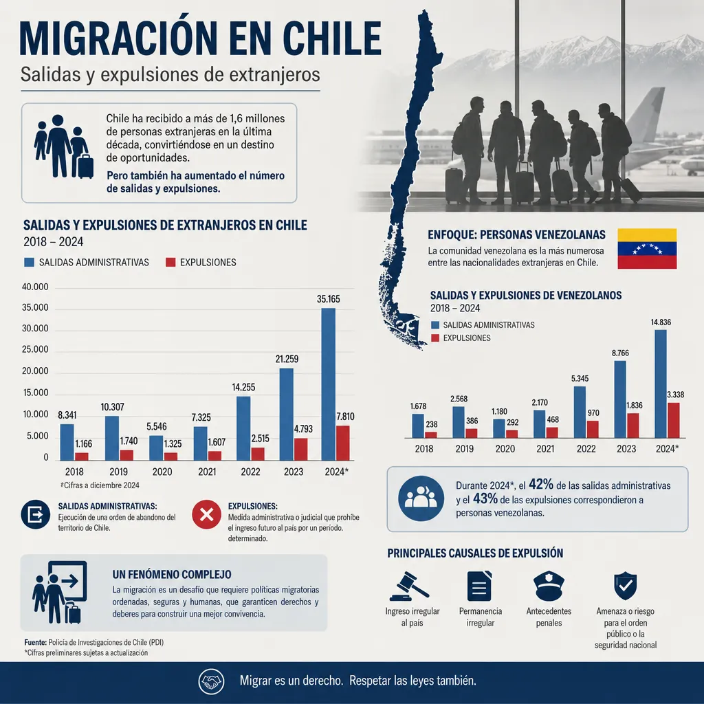 Salida voluntaria de extranjeros en Chile: ¿Qué cifras debemos conocer?
