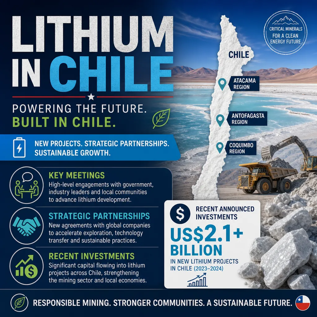 Proyectos de litio: Agitado mes de reuniones y futuras inversiones