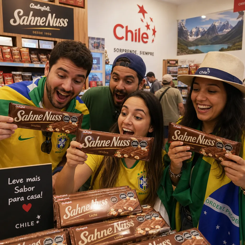 Sahne Nuss: El chocolate que encanta a los turistas brasileños en Chile
