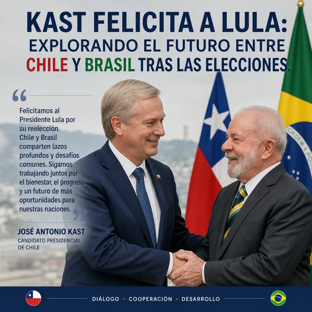 Kast felicita a Lula y las expectativas de colaboración entre países