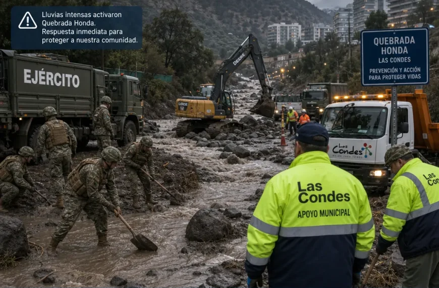 Quebrada Honda: Emergencia y Apoyo del Ejército en Las Condes