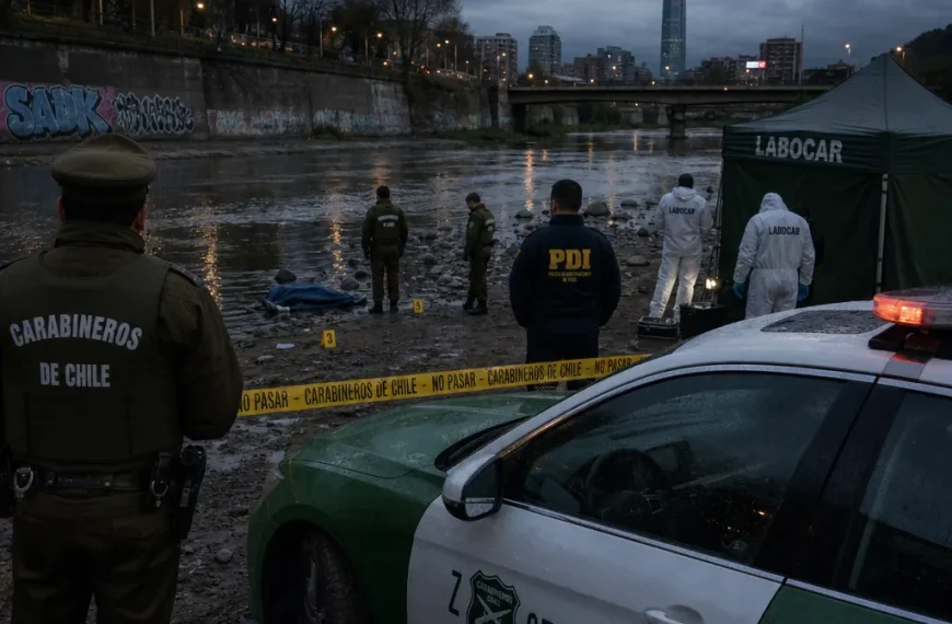 Cuerpo encontrado en río Mapocho: misteriosa muerte en Providencia