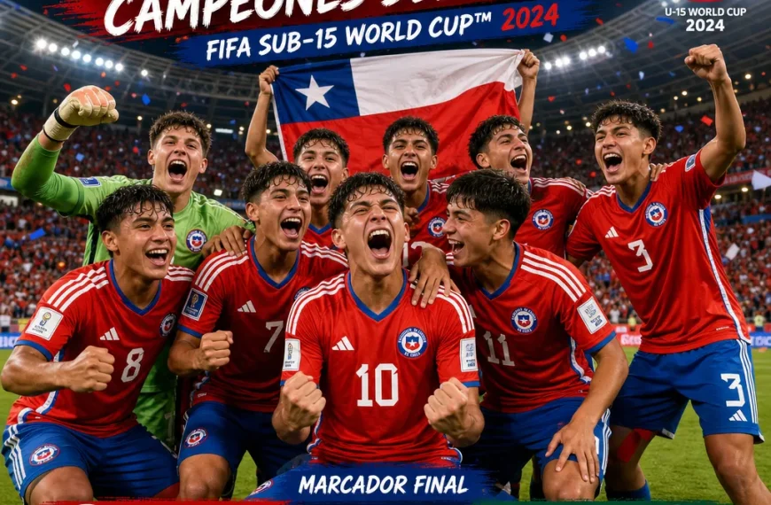 Chile Sub 15 Mundial: La emocionante victoria ante Kuwait en Azerbaiyán
