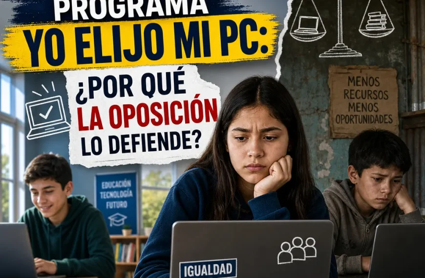 Financiamiento programa Yo Elijo mi PC: ¿Por qué la oposición lo defiende?