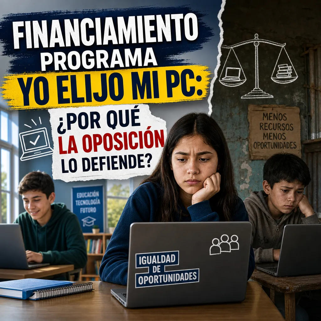 Financiamiento programa Yo Elijo mi PC: ¿Por qué la oposición lo defiende?