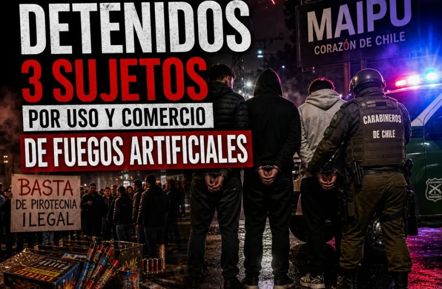 Detención de Sujetos en Maipú: Fuegos Artificiales y Conflictos