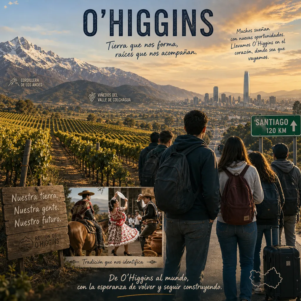 Región de O’Higgins: ¿Por qué los jóvenes eligen migrar a Santiago?