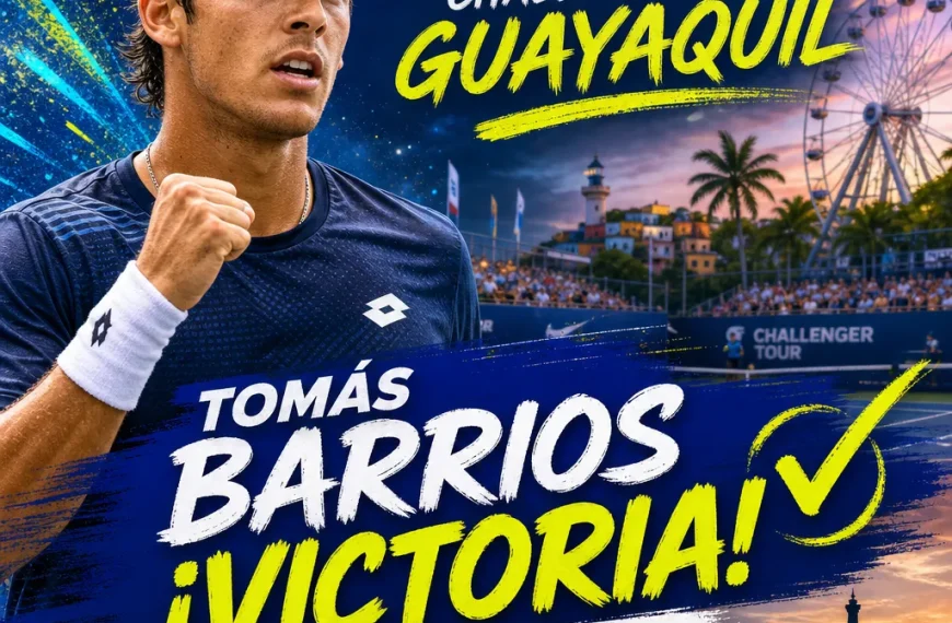 Tomás Barrios destaca con una victoria en el Challenger de Guayaquil