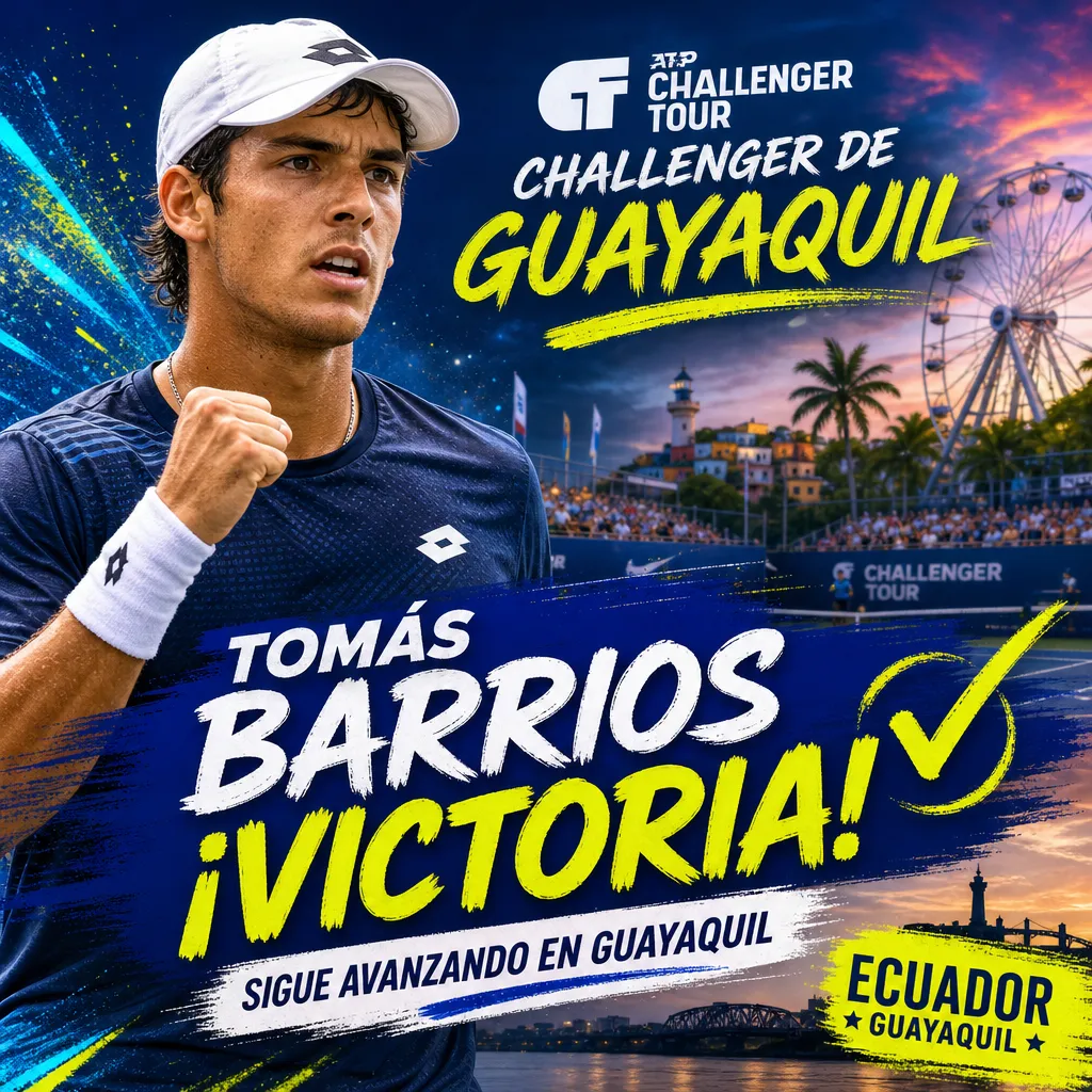 Tomás Barrios destaca con una victoria en el Challenger de Guayaquil