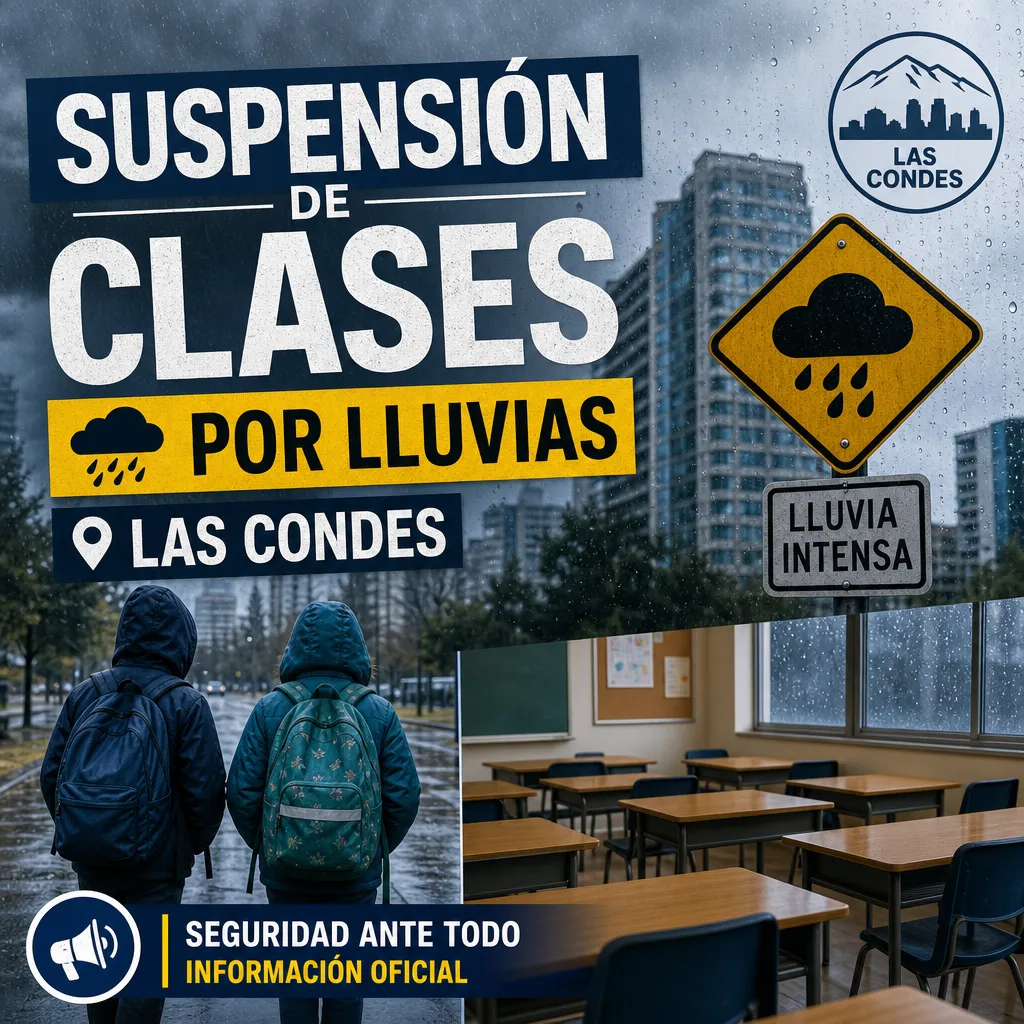 Suspensión de Clases en Las Condes: Afectados por Lluvias este Martes