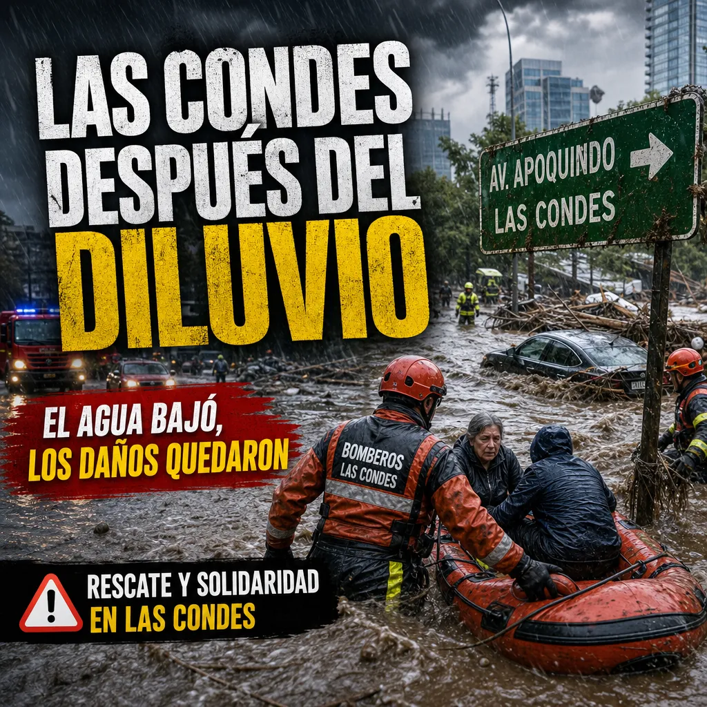 Aluvión en Las Condes: Impacto de las lluvias en la región