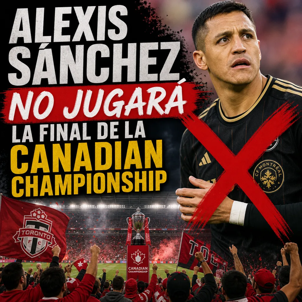 Alexis Sánchez en la final del Campeonato Canadiense: ¿Por qué no jugó?