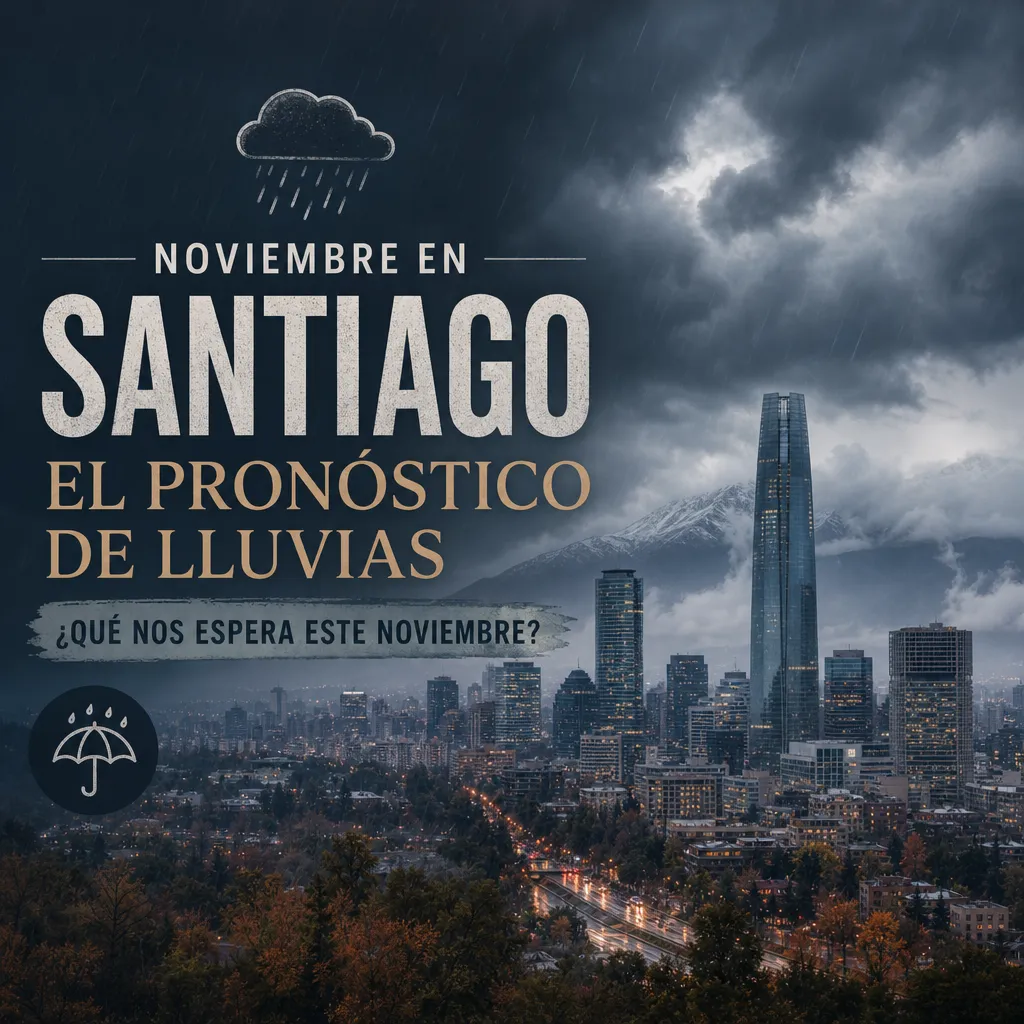 Noviembre Lluvioso Santiago: Hasta Seis Días de Precipitaciones Se Prevén