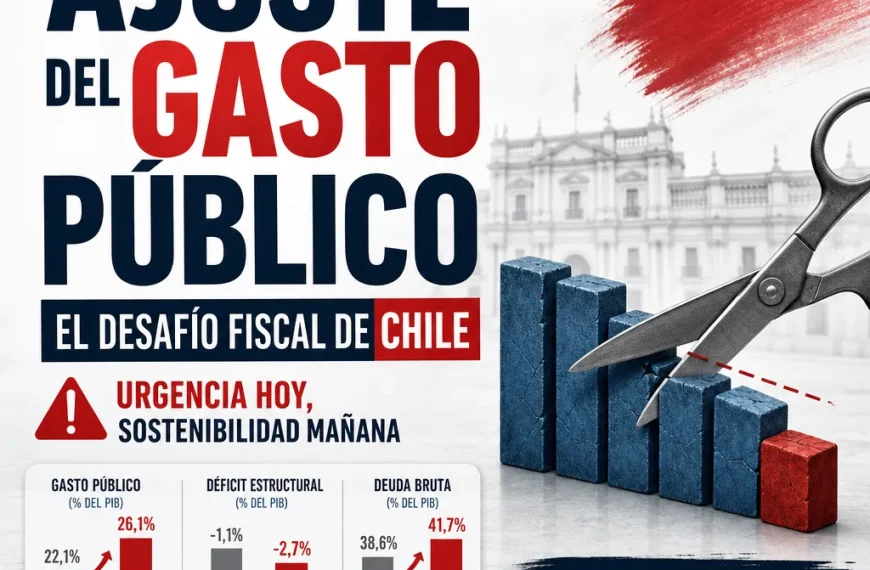 Ajuste del gasto público: Clave para la meta fiscal 2030 en Chile
