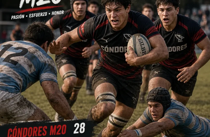 Mundial 2031: los retos de los Cóndores M20 en el rugby chileno