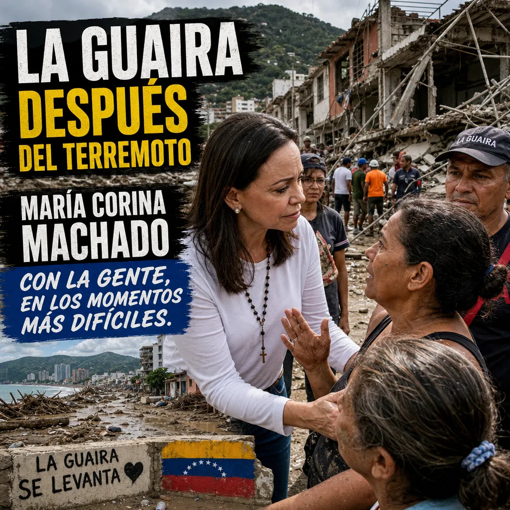 María Corina Machado en La Guaira: ¿Qué encontró tras el terremoto?
